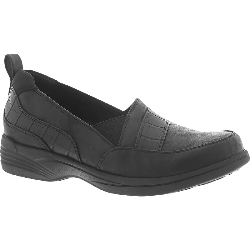 loafers for men with durable material for work -SoLite by Easy Street Womens Fernly Leather Slip On Loafers