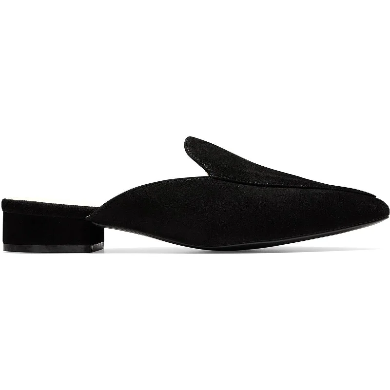 slippers with extra padding-Piper Womens Suede Slip On Mules