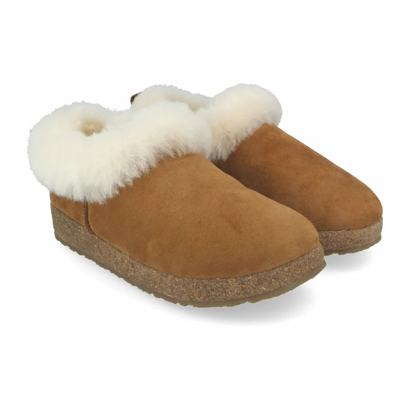 slippers with fleece lining for ultimate warmth-Haflinger Iceland Slipper (Women) - Chestnut