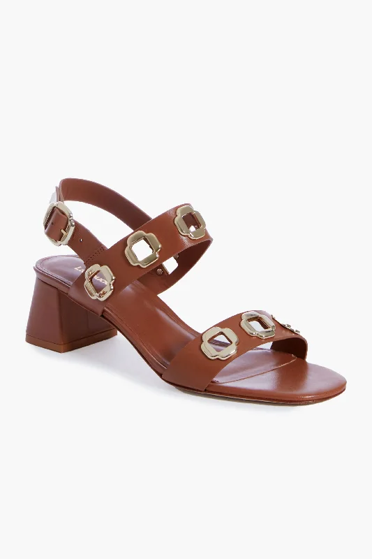 Comfortable sandals for outdoor hiking with durable soles and straps -Caramel Leather Milan Sandals