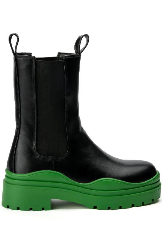 boots for comfort after long hours of standing-GHOSTED GREEN CHELSEA BOOT