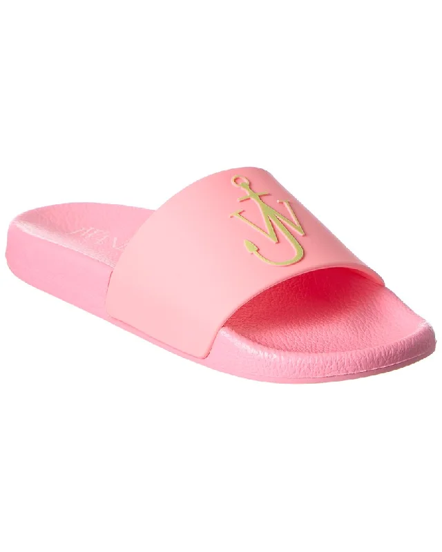 slippers for diabetes-JW Anderson Anchor Logo Rubber Slide