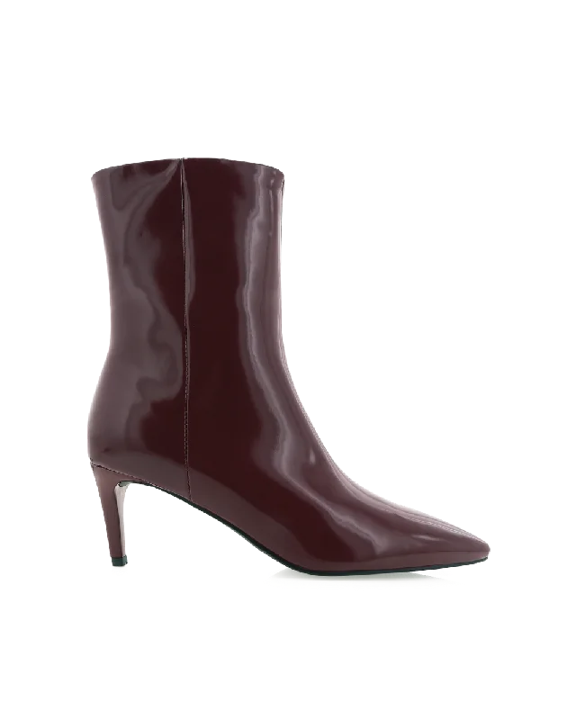 boots for comfortable and durable outdoor wear-AINSLEY - WINE SHINE