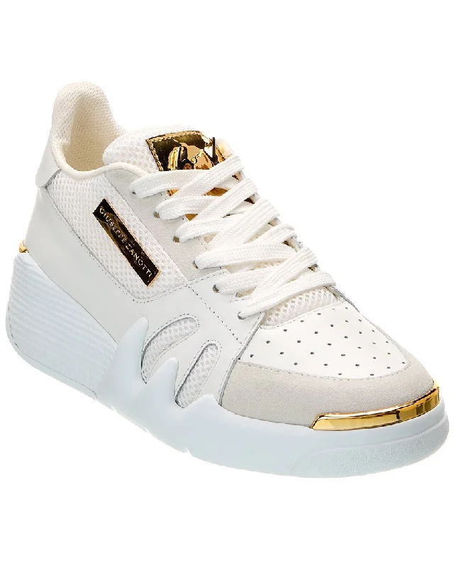 Giuseppe Zanotti Talon Leather & Mesh Sneaker