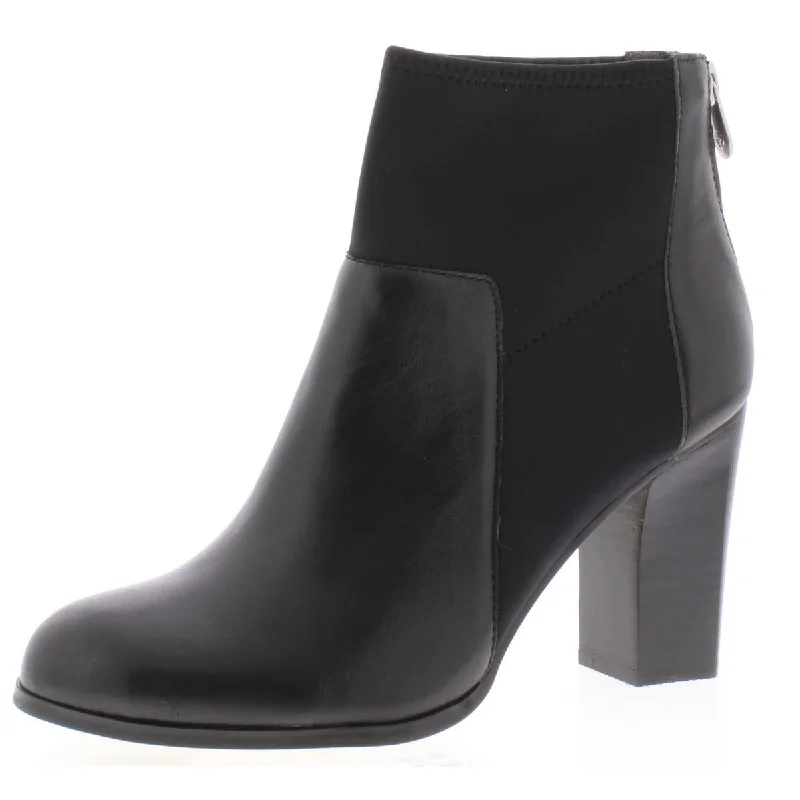 boots with high-performance features for outdoor wear-Adrienne Vittadini Womens Ratti Leather Ankle Dress Boots