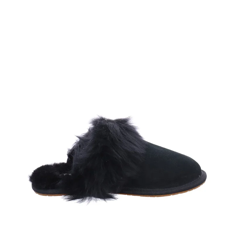 slippers for comfort during long hours-Women's Shoes UGG SCUFF SIS Suede Slide Slippers 1122750 BLACK