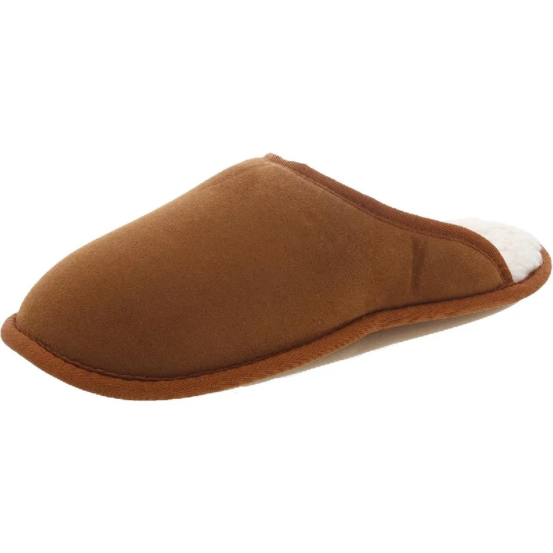 slippers with plush lining for warmth-Nordstrom Womens Faux Suede Flat Slide Slippers