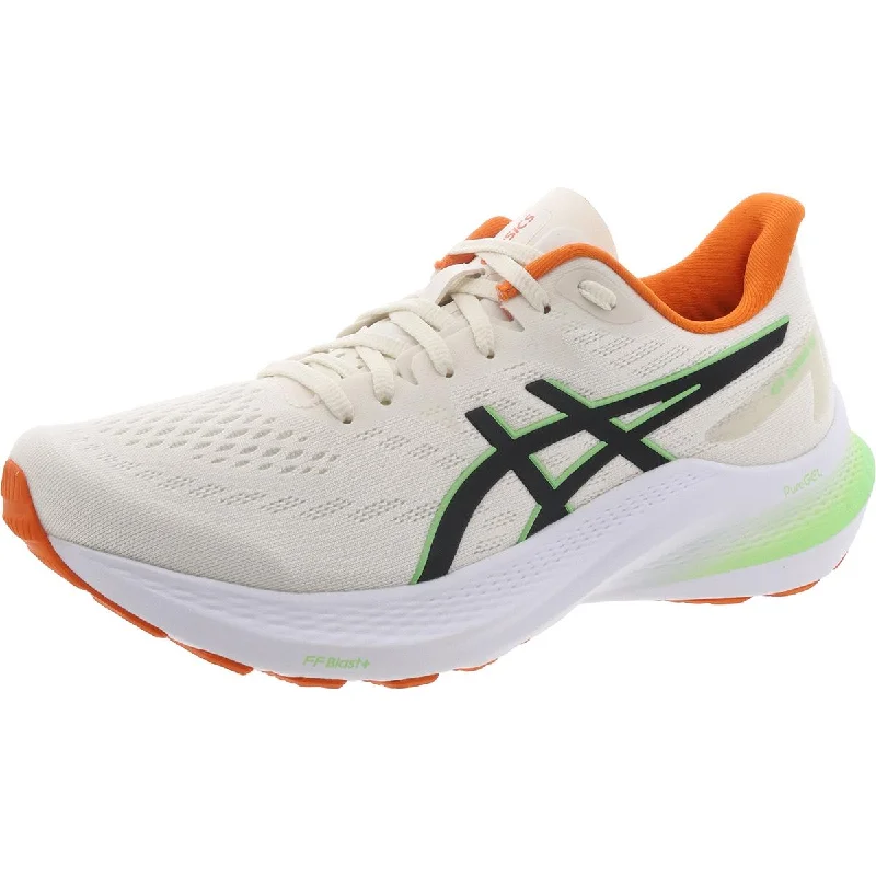 running shoes for cross-country running -Asics Mens GT-2000 12 Lace-Up Padded Insole Running & Training Shoes