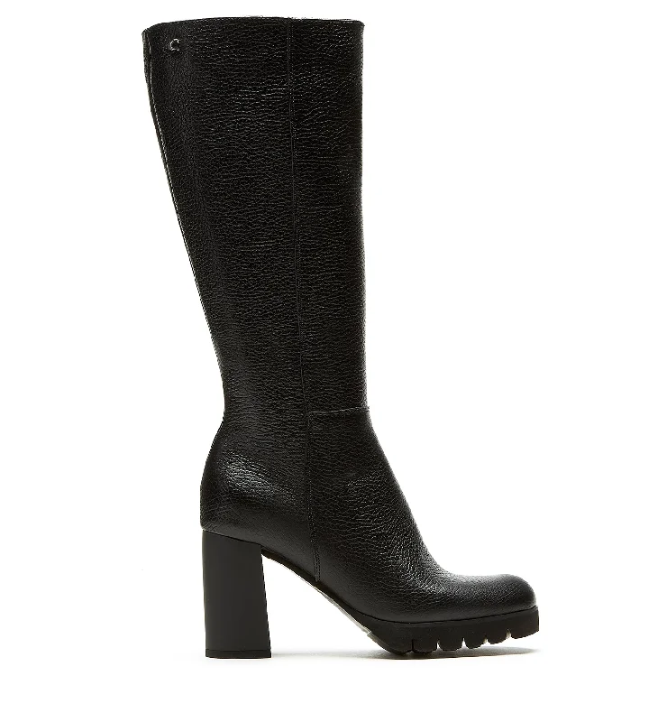 boots for fashionable and functional wear-MILES PEBBLED LEATHER BOOT