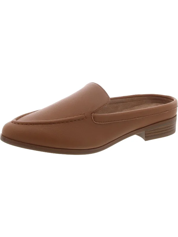 slippers for improving foot health at home-ENRIGHT Womens Faux Leather Slip on Mules