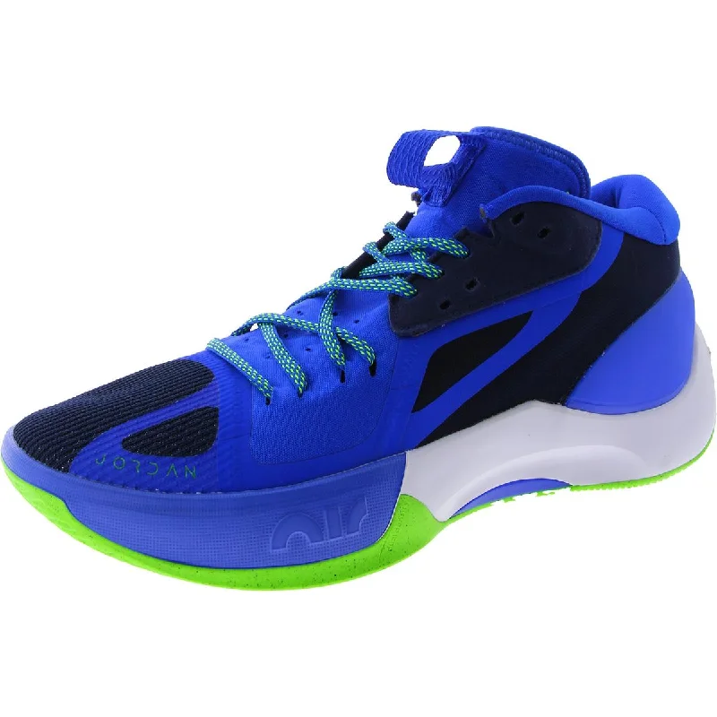 running shoes for marathon pace training -Jordan Mens Zoom Separate Lace-Up Padded Insole Running & Training Shoes