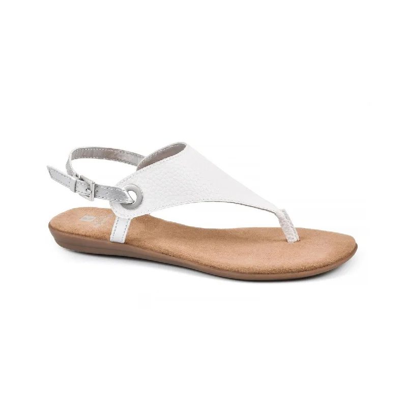 Sandals for women with adjustable buckles for customized fit -White Mountain Womens London Buckle Thong Flat Sandals