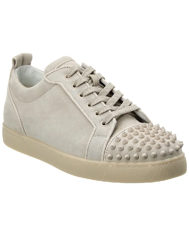 Christian Louboutin Louis Junior Spikes Suede Sneaker