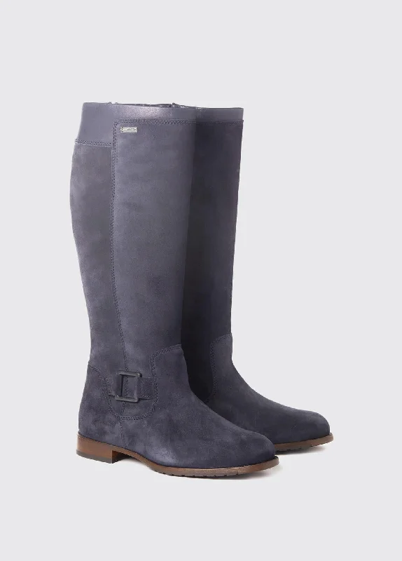 boots for stylish and practical winter fashion-Limerick Ladies Leather Soled Boot - French Navy