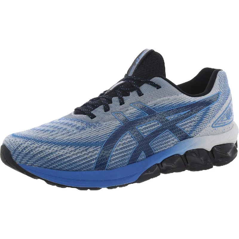 running shoes for adventure running -Asics Mens GEL-Quantum 180 VII Lace-Up Padded Insole Running & Training Shoes