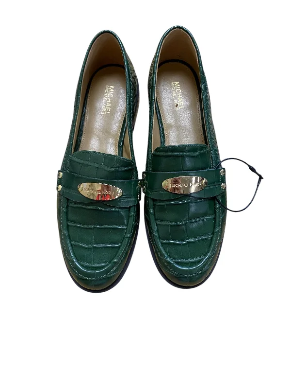 Stylish flats for party occasions -Shoes Flats By Michael By Michael Kors In Green, Size: 6.5