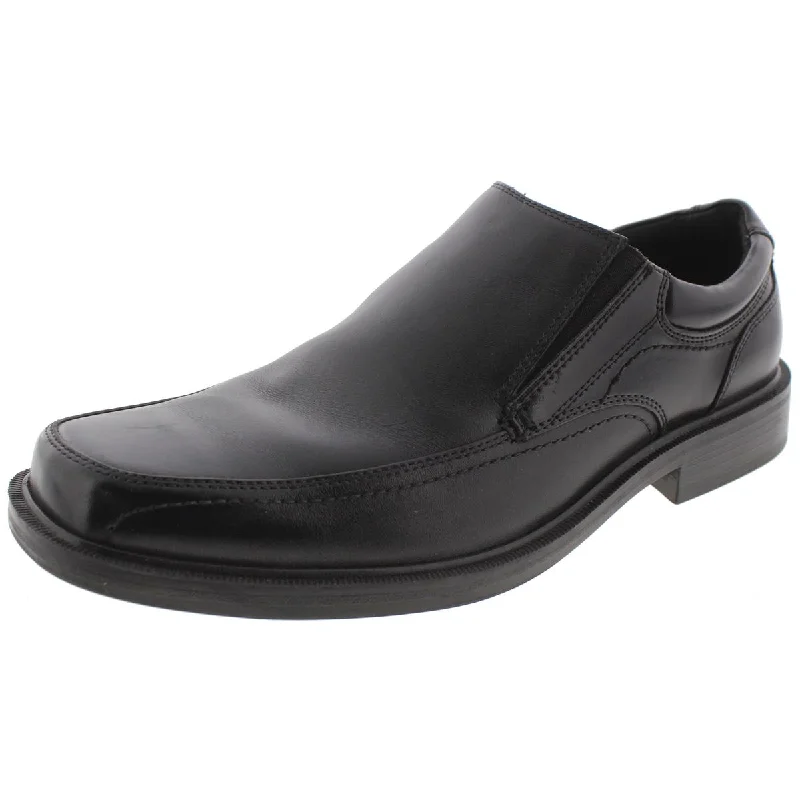 loafers for men with sleek and polished finish -Dockers Mens Edson  Leather Slip On Loafers