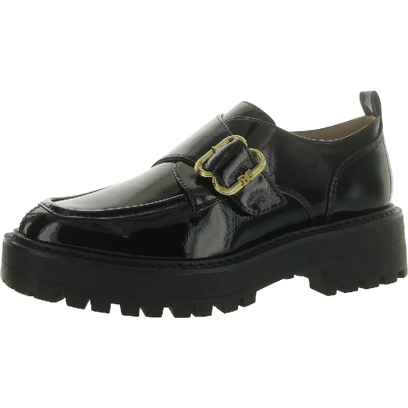 loafers for men with durable materials for work -Sam Edelman Womens LORA Patent Round toe Loafers