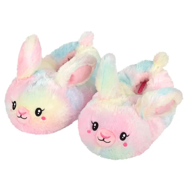 slippers for people with foot pain issues-Tie Dye Bunny 3D Slipper