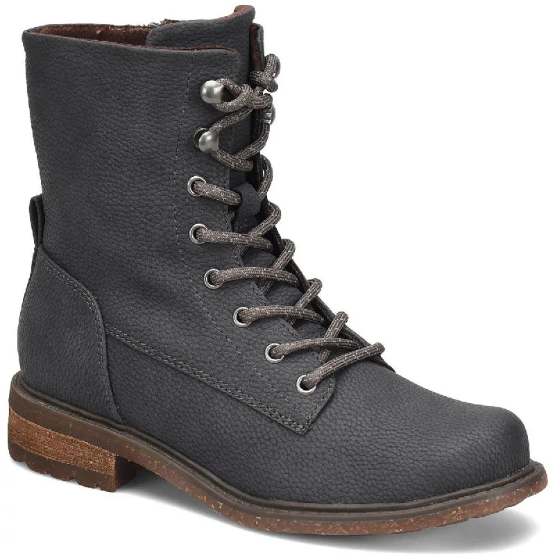 comfortable boots for long hikes-B.O.C. Womens Carter Lug Sole Mid Calf Combat & Lace-up Boots