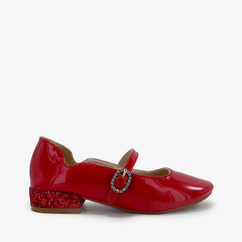 Comfortable flats shoes for standing long hours -REMEDY RED