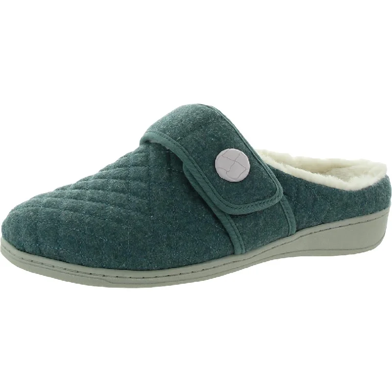 slippers with memory foam padding-Vionic Womens Carlin Padded Insole Slip On Mule Slippers