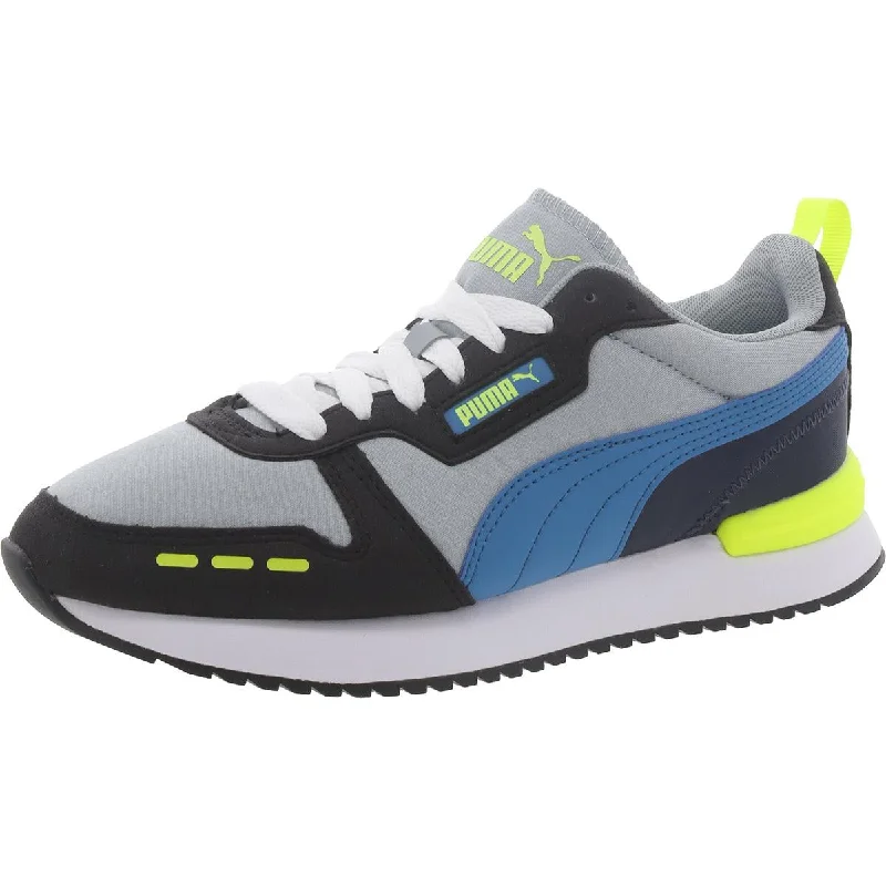 running shoes for hard surface roads -Puma Mens R78 Mesh Lace-Up Padded Insole Running & Training Shoes