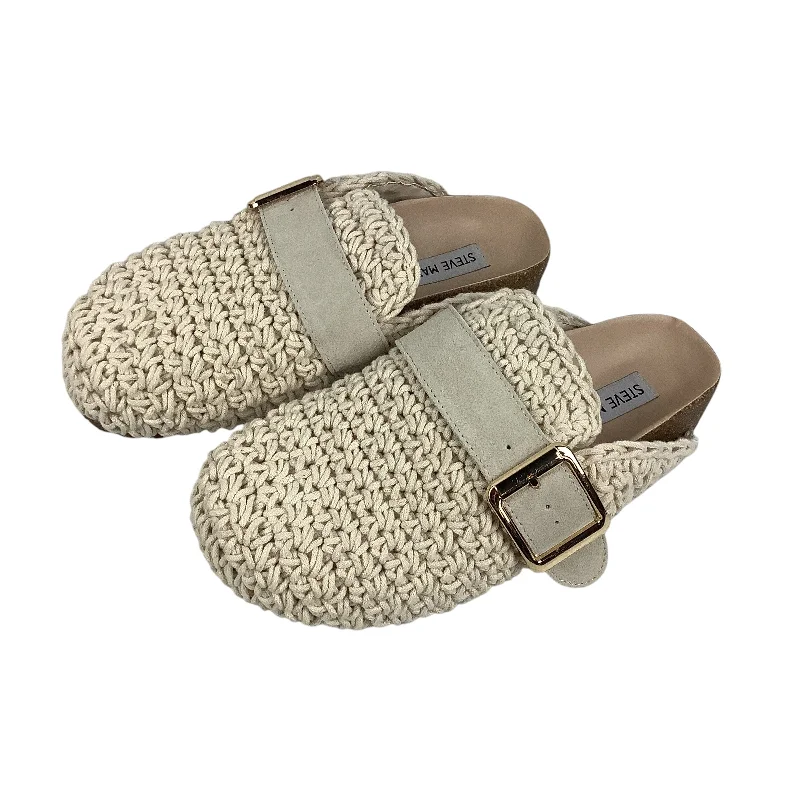 Flats shoes with flexible soles for daily wear -Shoes Flats By Steve Madden In Cream, Size: 6.5