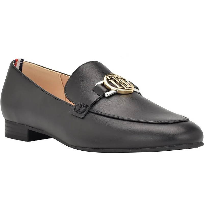 loafers for women with luxurious suede material -Tommy Hilfiger Womens Cozte Faux Leather Slip-On Loafers