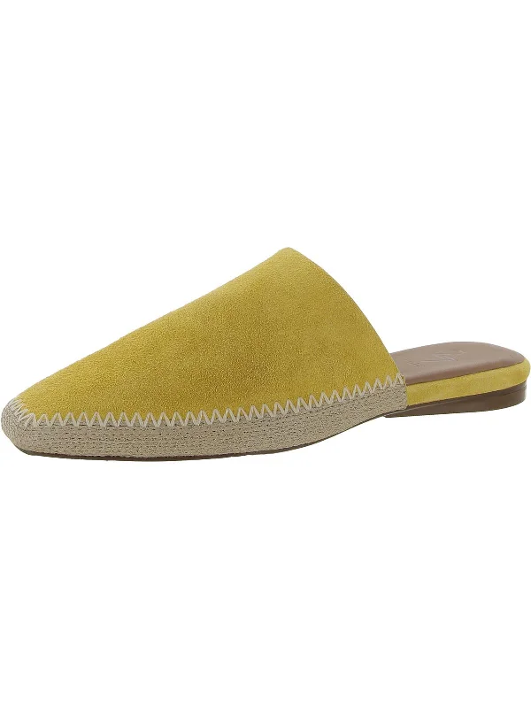 slippers for winter months-Candice Womens Suede Slip On Mules