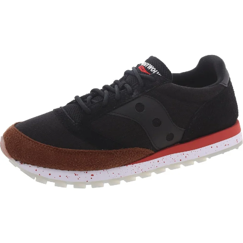 running shoes for every terrain -Saucony Mens JAZZ 81 Faux Leather Trainer Running & Training Shoes