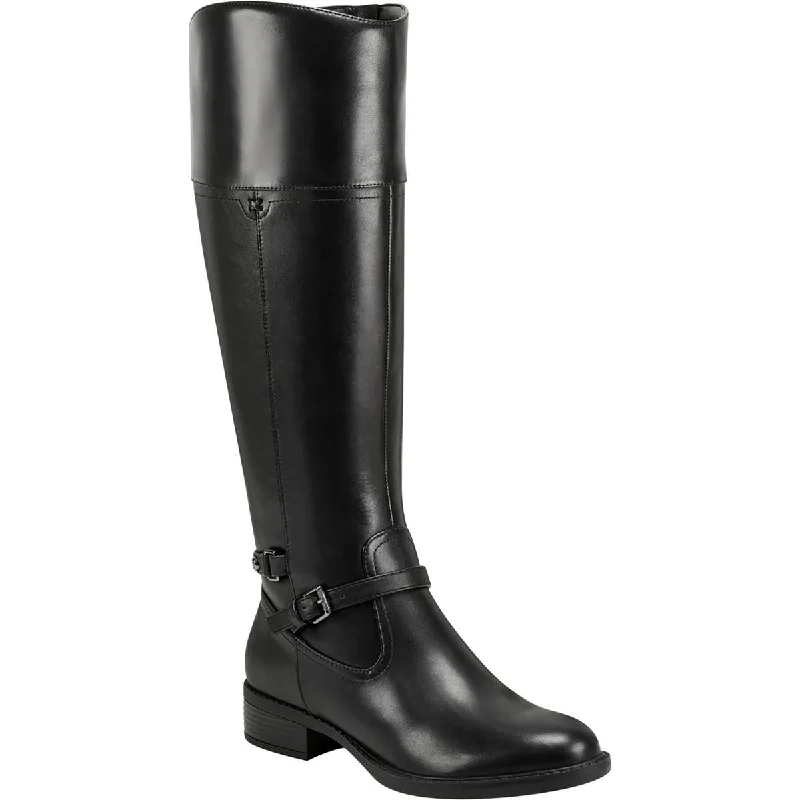 boots for comfort and durability in outdoor environments-Easy Spirit Womens Leigh Zipper Tall Riding Boots