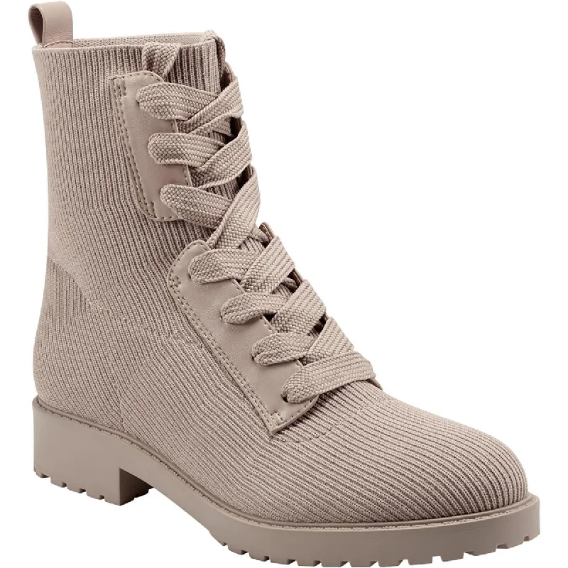 boots for waterproof protection in all seasons-Bandolino Womens Fran 2 Ankle Pull On Combat & Lace-up Boots