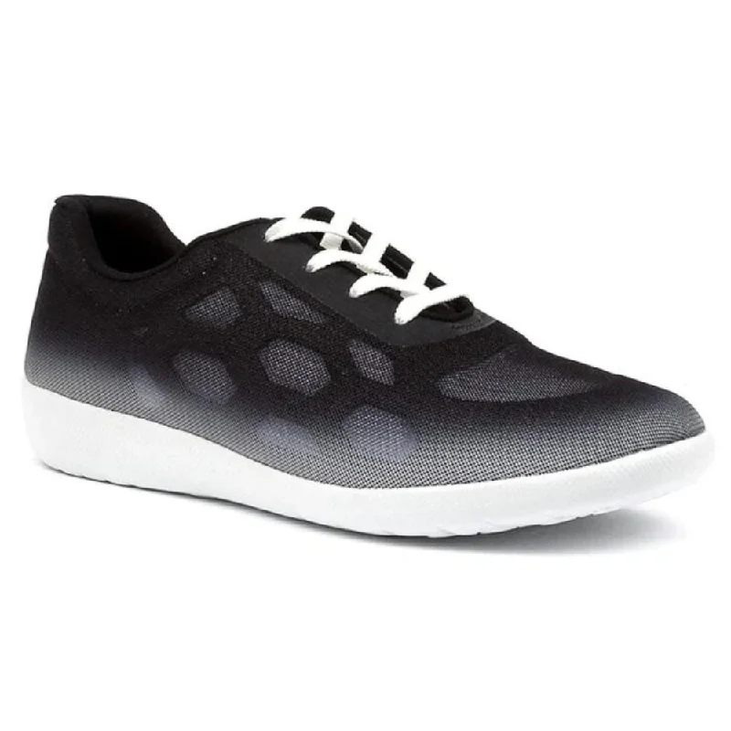 Ziera Umbria Black Ombre/White Sole Textile Sneaker (Women's)