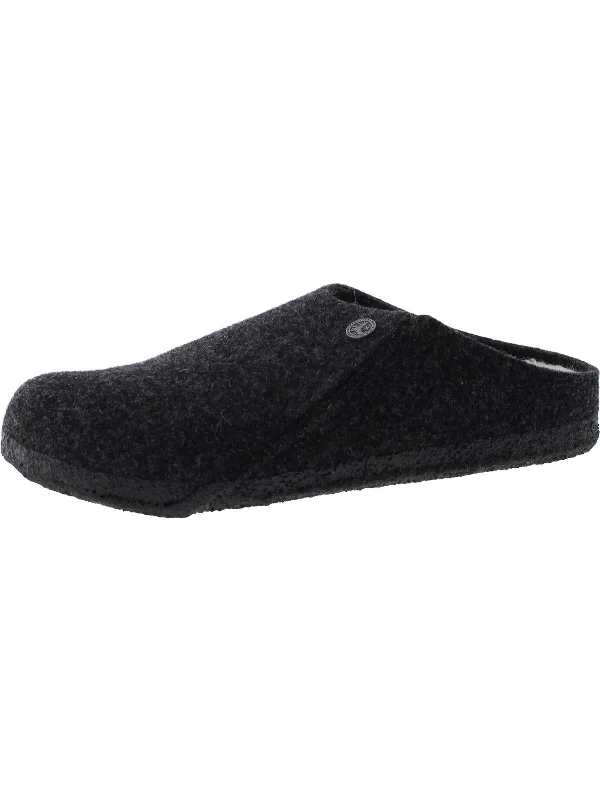 slippers for comfortable all-day indoor wear-Womens Wool Slip On Mules