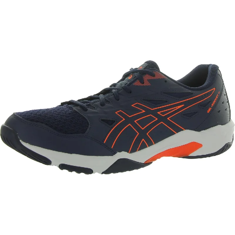 running shoes for reducing impact on hips -Asics Mens GEL ROCKET 11 Mesh Lace up Running & Training Shoes