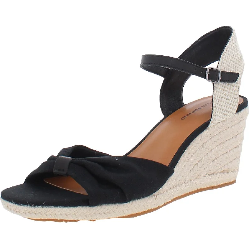 Comfortable sandals with cushioned footbeds for relaxed wear during leisure activities -Lucky Brand Womens Macrimay Mixed Media Wedge Sandals