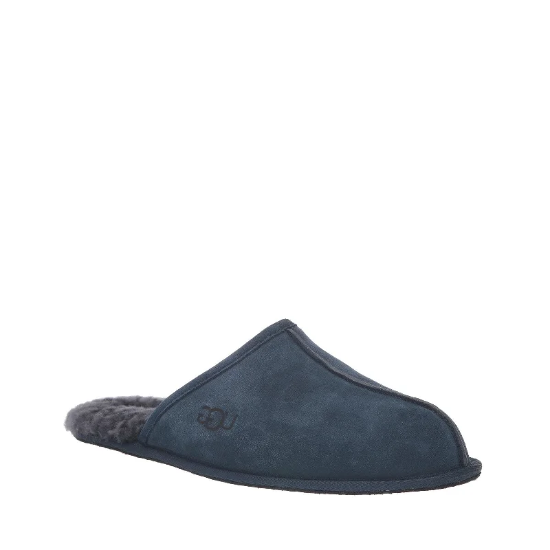 comfortable slippers for women-UGG Men's Scuff Slipper, Deep Ocean