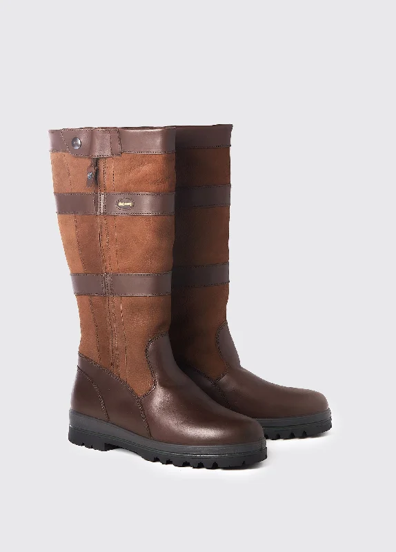 boots for staying warm and dry during outdoor activities-Wexford Mens Country Boot - Walnut