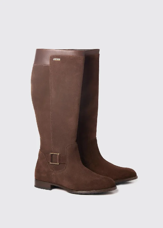 boots for wearing in harsh weather conditions-Limerick Ladies Leather Soled Boot - Cigar