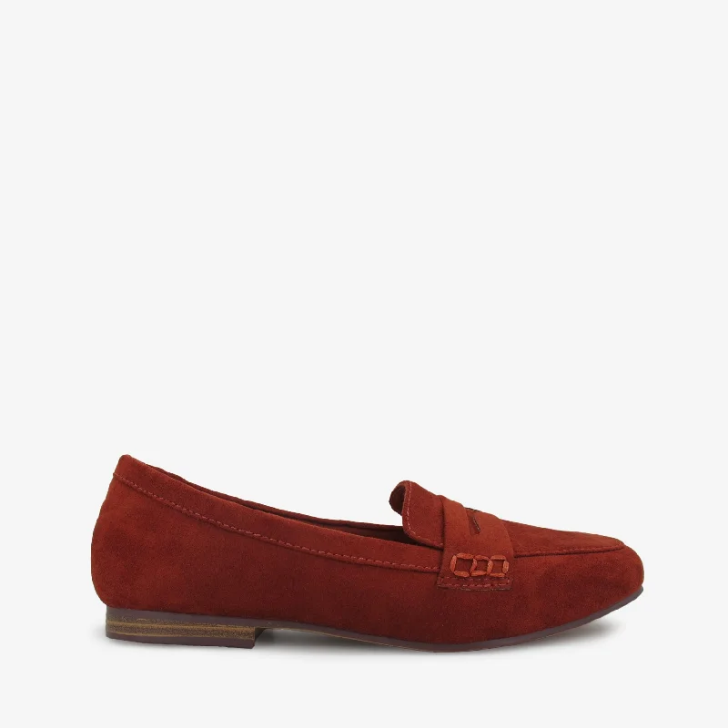 Flats shoes with arch support and padding for long hours -ROSSI RUST