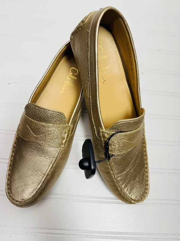 Casual slip-on flats for women -Shoes Flats By Cole-haan In Gold, Size: 10