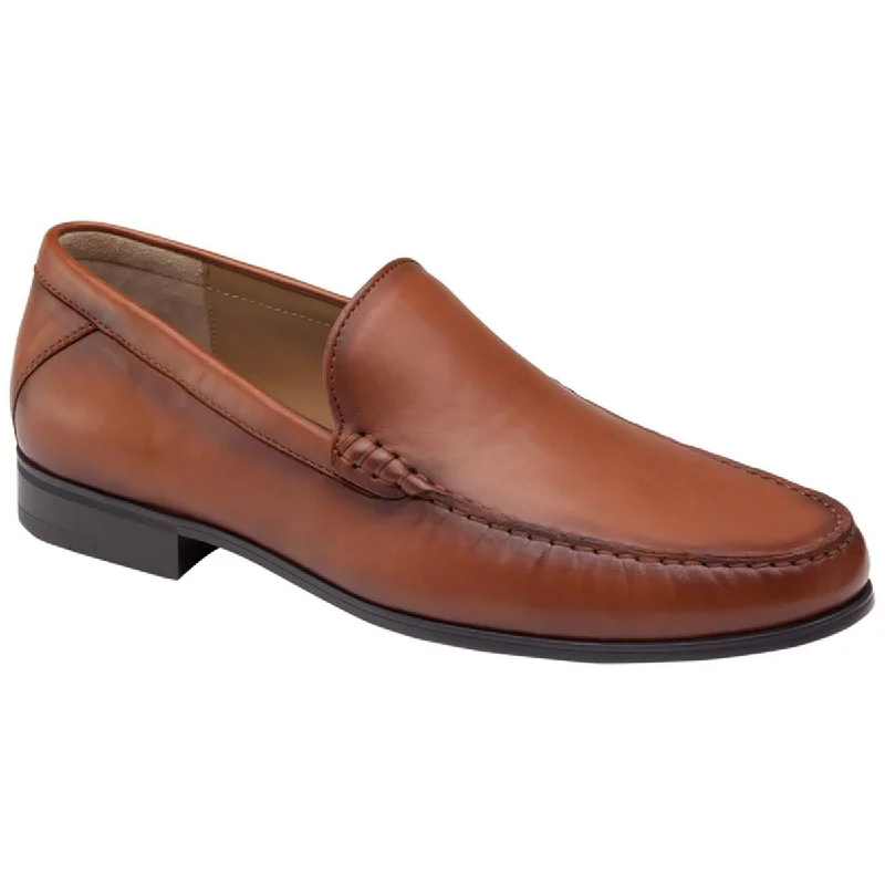 loafers for casual wear with a simple look -Johnston & Murphy Mens Hawkins Leather Venetian Loafers