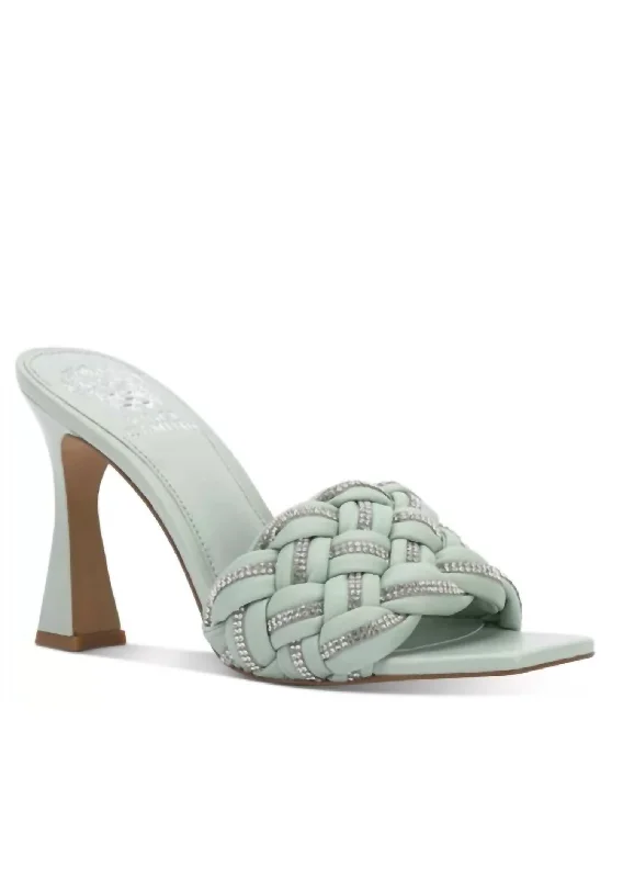 slippers for use around the house-Rayley Mule In Cool Mint