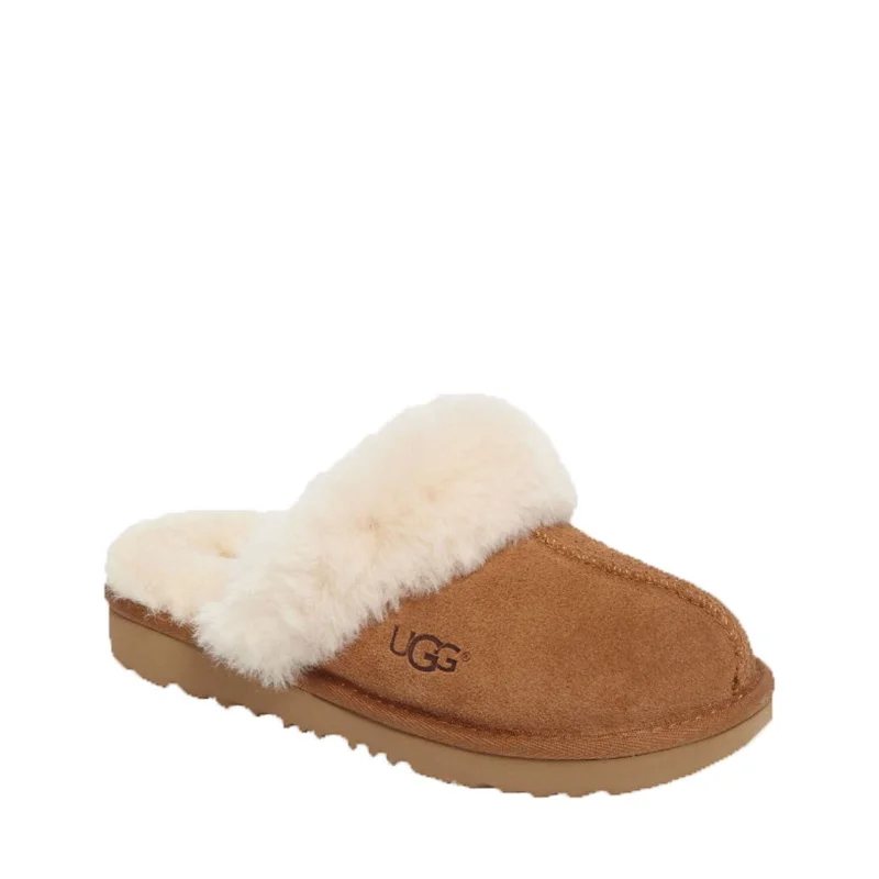 slippers for quick recovery after exercise-UGG Unisex-Child Cozy Ii Slipper, Chestnut