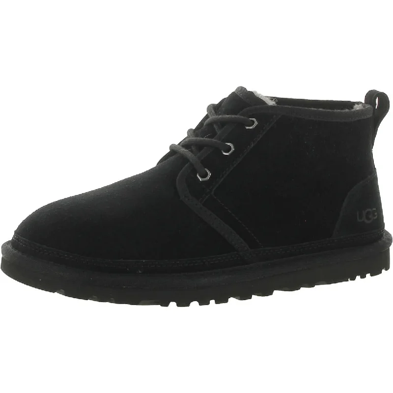 boots for outdoor protection from harsh weather-Ugg Mens Neumel Leather Casual Chukka Boots