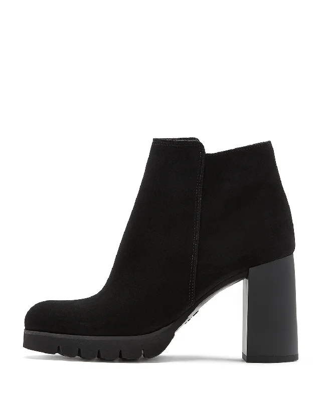 boots for insulating feet in freezing conditions-Maya Bootie | Black Suede