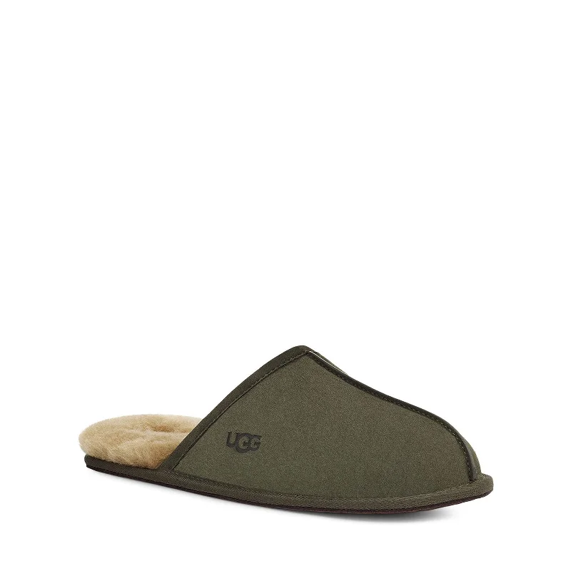 soft slippers for home-UGG Men's Scuff Slipper, Forest Night