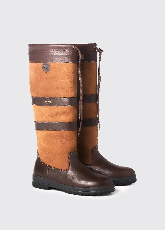 boots for everyday outdoor wear in winter-Galway Mens Country Boot  - Brown