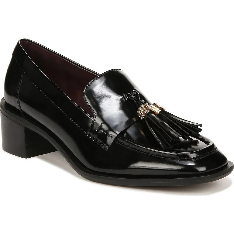 loafers for men with practical yet stylish design -Franco Sarto Womens Donna Patent Square Toe Loafer Heels